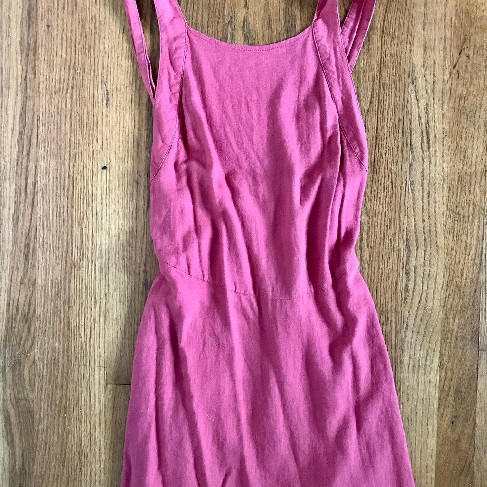 Boho Pink Open Back Dress